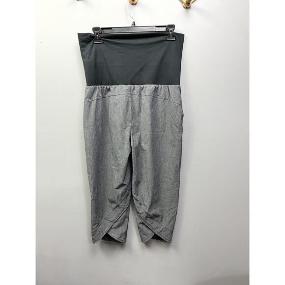 Calia by Carrie Underwood Anywhere Gray Capri Fold Over Waist Sz Small - Picture 6 of 9